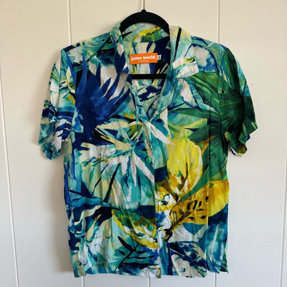 Jams World Starfall Small Short Sleeve Button Up Shirt